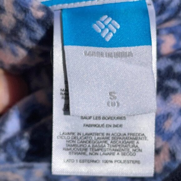 Columbia SIZE 6 Reversible Ice Chips II Insulated Puffer/Fleece AOP Girls Vest - Picture 6 of 6